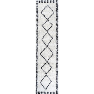 Calvia Moroccan Diamond Shag Area Rug