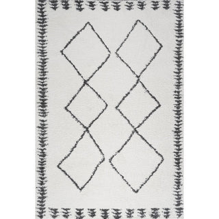 Calvia Moroccan Diamond Shag Area Rug