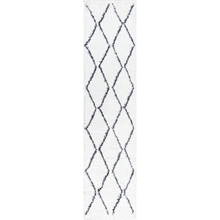Catala Moroccan Diamond Shag Area Rug