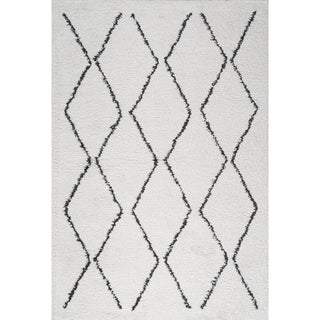 Catala Moroccan Diamond Shag Area Rug