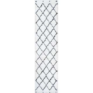 Cami Moroccan Style Diamond Shag Area Rug