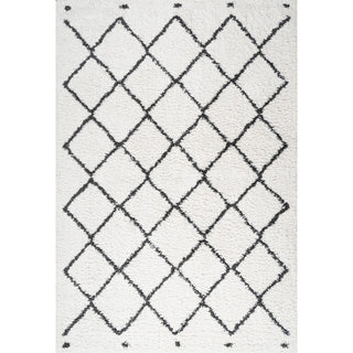 Cami Moroccan Style Diamond Shag Area Rug