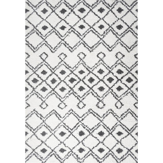 Caimari Moroccan Diamond Shag Area Rug
