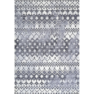 Azmar Moroccan Geometric Distressed Area Rug