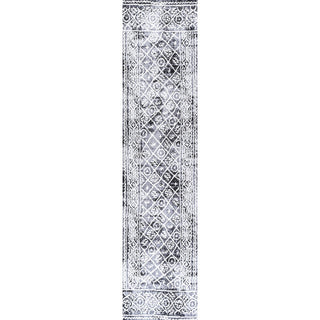 Iften Moroccan Geometric Distressed Area Rug