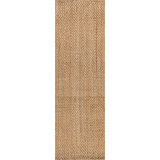Espina Hand Woven Herringbone Chunky Jute Area Rug