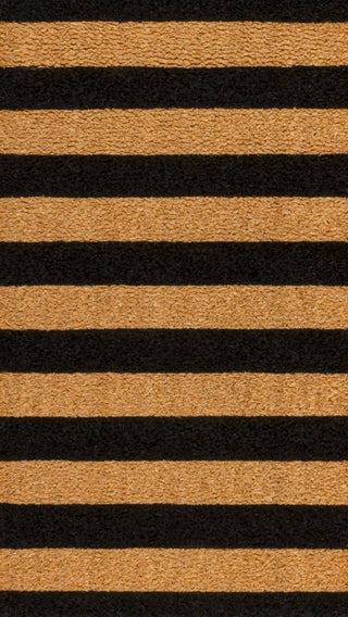 Sutton Modern Coastal Striped Coir Area Rug