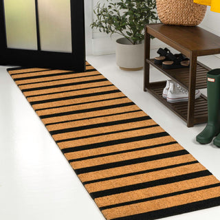 Hadley Modern Classic Ticking Stripe Coir Area Rug