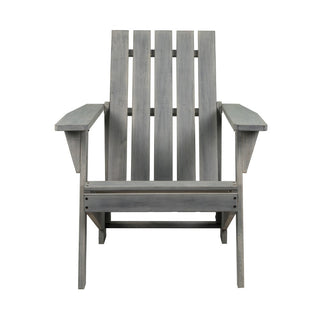 Irving Outdoor Patio Modern Acacia Wood Adirondack Chair - JONATHAN Y