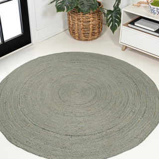 Zara Braided Coastal Cottage Round Jute Round Rug