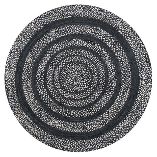 Abyss Braided Bohemian Coastal Round Jute Area Rug