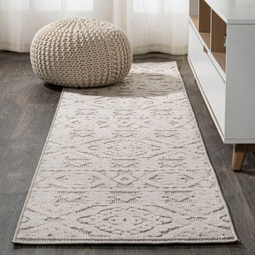 Citta High-low Pile Mediterranean Tile Area Rug