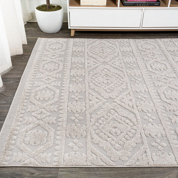 Citta High-low Pile Mediterranean Tile Area Rug