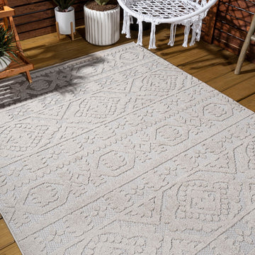 Citta High-low Pile Mediterranean Tile Area Rug
