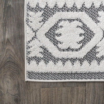 Citta High-low Pile Mediterranean Tile Area Rug