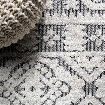 Citta High-low Pile Mediterranean Tile Area Rug