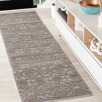 Citta High-low Pile Mediterranean Tile Area Rug
