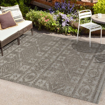 Citta High-low Pile Mediterranean Tile Area Rug