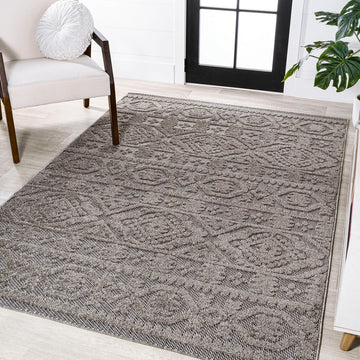 Citta High-low Pile Mediterranean Tile Area Rug