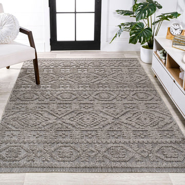 Citta High-low Pile Mediterranean Tile Area Rug