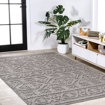 Citta High-low Pile Mediterranean Tile Area Rug