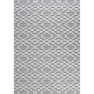 Ararat High-low Pile Moroccan Diamond Modern Indoor/outdoor Area Rug