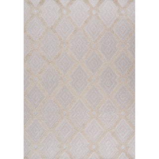 Duwun High-low Pile Ogee Trellis Tone-on-tone Indoor/outdoor Area Rug