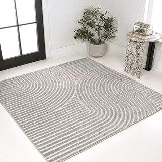 Skagen Minimalist Curve Geometric Area Rug