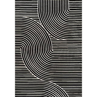Skagen Minimalist Curve Geometric Area Rug