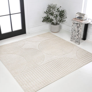 Nordby Geometric Arch Scandi Striped Area Rug