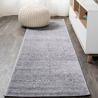 Haze Solid Low-pile Area Rug Gray