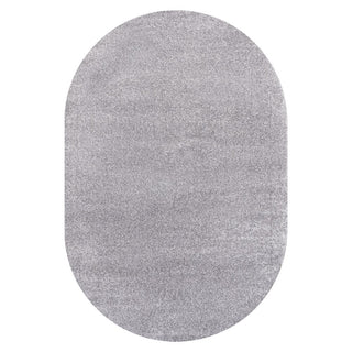 Haze Solid Low-pile Area Rug Gray