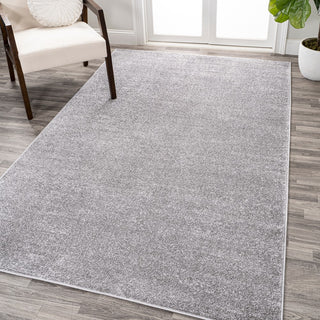 Haze Solid Low-pile Area Rug Gray