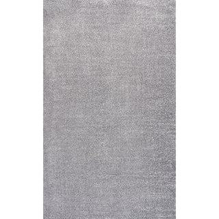 Haze Solid Low-pile Area Rug Gray