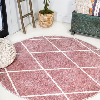Cole Minimalist Diamond Trellis Area Rug
