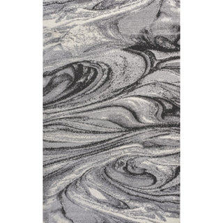 Viscon Abstract Marble Contemporary Area Rug