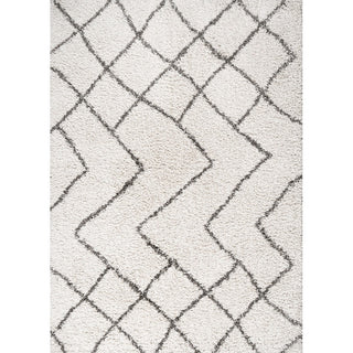 Inca Moroccan Diamond Shag Area Rug