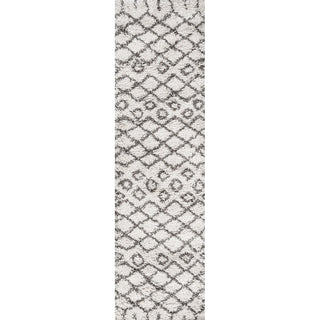 Algaida Moroccan Diamond Shag Area Rug