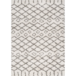 Algaida Moroccan Diamond Shag Area Rug