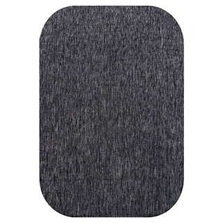 Miles Modern Minimalist Radius Corner Solid Indoor/Outdoor Area Rug