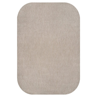 Miles Modern Minimalist Radius Corner Solid Indoor/Outdoor Area Rug