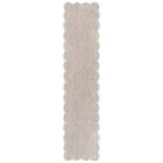 Alice Classic Cottage Two-tone Scalloped Indoor/Outdoor Area Rug