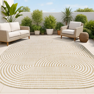 Margot Modern Geometric Arch Stripe Area Rug