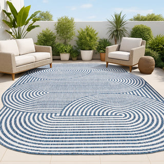 Margot Modern Geometric Arch Stripe Area Rug