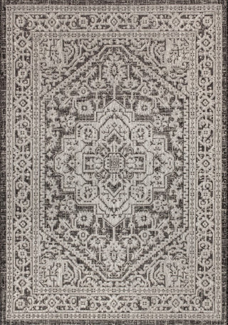 Sinjuri Medallion Textured Weave Indoor/outdoor Area Rug