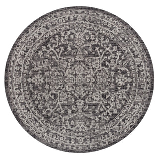 Malta Bohemian Medallion Textured Weave Indoor/outdoor Round Rug