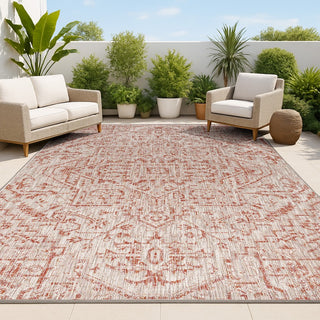 Estrella Bohemian Medallion Textured Weave Indoor/outdoor Area Rug