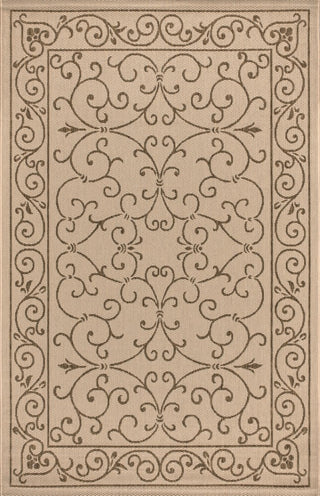 Charleston Vintage Filigree Textured Weave Indoor/outdoor Area Rug