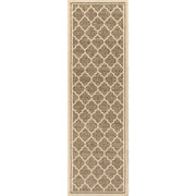 Trebol Moroccan Trellis Textured Weave Indoor/outdoor Runner Rug
