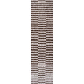 Sukie Modern Offset Stripe Indoor/outdoor Area Rug